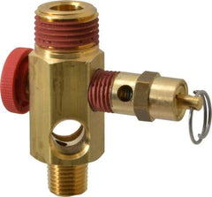 Midwest Control - 1/2" MNPT 150 psi Compressor Tank Manifold - For Use with Portable Air Tank, 1.88" Diam x 2.49" High - Best Tool & Supply