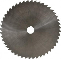 Value Collection - 8" Diam x 3/16" Blade Thickness x 1" Arbor Hole Diam, 48 Tooth Slitting and Slotting Saw - Arbor Connection, Right Hand, Uncoated, High Speed Steel, Concave Ground, Contains Keyway - Best Tool & Supply