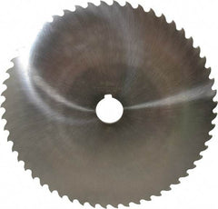 Value Collection - 10" Diam x 3/16" Blade Thickness x 1-1/4" Arbor Hole Diam, 56 Tooth Slitting and Slotting Saw - Arbor Connection, Right Hand, Uncoated, High Speed Steel, Concave Ground, Contains Keyway - Best Tool & Supply