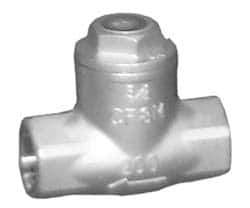 Sharpe Valves - 3" Stainless Steel Check Valve - FNPT x FNPT, 200 WOG - Best Tool & Supply