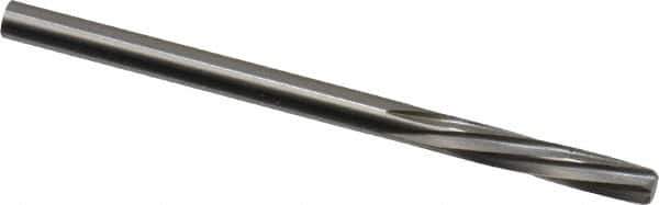 Magafor - 3.429mm Solid Carbide 6 Flute Chucking Reamer - Spiral Flute, 0.135" Straight Shank, 19/32" Flute Length, 2-1/4" OAL - Best Tool & Supply