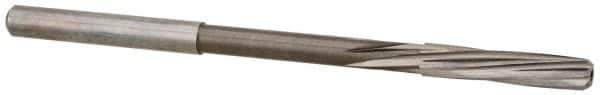 Magafor - 4.38mm Solid Carbide 6 Flute Chucking Reamer - Spiral Flute, 0.177" Straight Shank, 53/64" Flute Length, 3-5/32" OAL - Best Tool & Supply