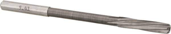 Magafor - #3 Solid Carbide 6 Flute Chucking Reamer - Spiral Flute, 0.216" Straight Shank, 1-1/32" Flute Length, 3-21/32" OAL - Best Tool & Supply