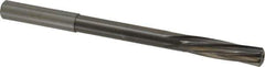 Magafor - 8.7198mm Solid Carbide 6 Flute Chucking Reamer - Spiral Flute, 0.354" Straight Shank, 1-27/64" Flute Length, 4-31/32" OAL - Best Tool & Supply