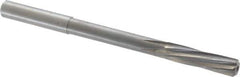 Magafor - 8.73mm Solid Carbide 6 Flute Chucking Reamer - Spiral Flute, 0.354" Straight Shank, 1-27/64" Flute Length, 4-31/32" OAL - Best Tool & Supply