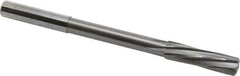 Magafor - 9.52mm Solid Carbide 6 Flute Chucking Reamer - Spiral Flute, 0.354" Straight Shank, 1-27/64" Flute Length, 4-31/32" OAL - Best Tool & Supply