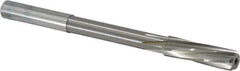 Magafor - 9.54mm Solid Carbide 6 Flute Chucking Reamer - Spiral Flute, 0.354" Straight Shank, 1-27/64" Flute Length, 4-31/32" OAL - Best Tool & Supply