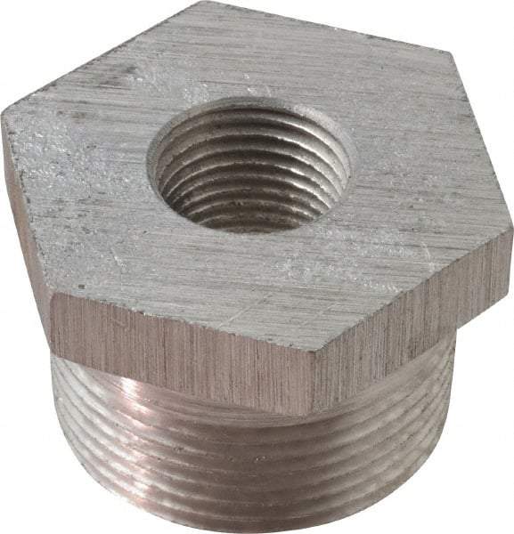 Latrobe Foundry - 1-1/4 x 1/2" Aluminum Pipe Hex Bushing - 150 psi, M x F End Connection, Grade 356-F - Best Tool & Supply