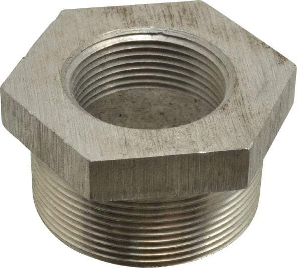 Latrobe Foundry - 2 x 1-1/4" Aluminum Pipe Hex Bushing - 150 psi, M x F End Connection, Grade 356-F - Best Tool & Supply