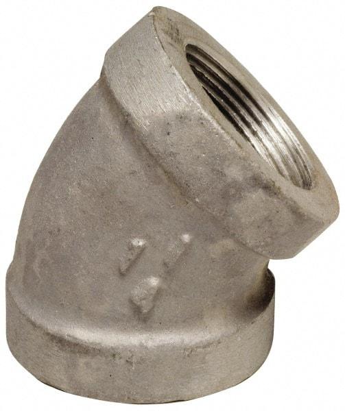 Latrobe Foundry - 1-1/2" Aluminum Pipe 45° Elbow - 150 psi, F End Connection, Grade 356-F - Best Tool & Supply