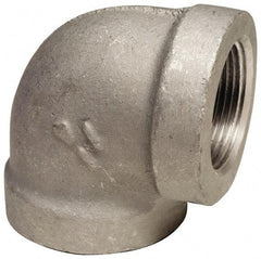 Latrobe Foundry - 3/8" Aluminum Pipe 90° Elbow - 150 psi, F End Connection, Grade 356-F - Best Tool & Supply