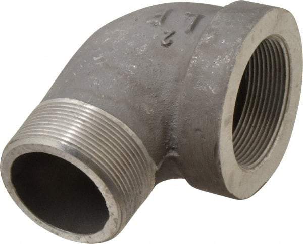 Latrobe Foundry - 2" Aluminum Pipe 90° Street Elbow - 150 psi, M x F End Connection, Grade 356-F - Best Tool & Supply