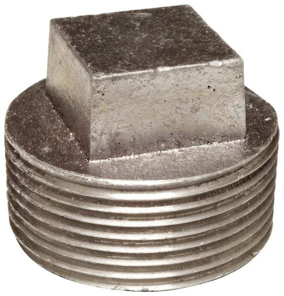 Latrobe Foundry - 3/8" Aluminum Pipe Square Head Plug - 150 psi, M End Connection, Grade 6061-T6 - Best Tool & Supply