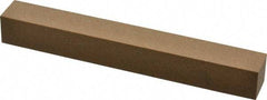 Made in USA - 6" Long x 3/4" Wide x 3/4" Thick, Aluminum Oxide Sharpening Stone - Square, Medium Grade - Best Tool & Supply