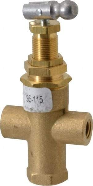 Midwest Control - 95-115 psi Pilot Valve - For Use with Compressed Air Systems, 1.12" Diam x 3.78" High - Best Tool & Supply