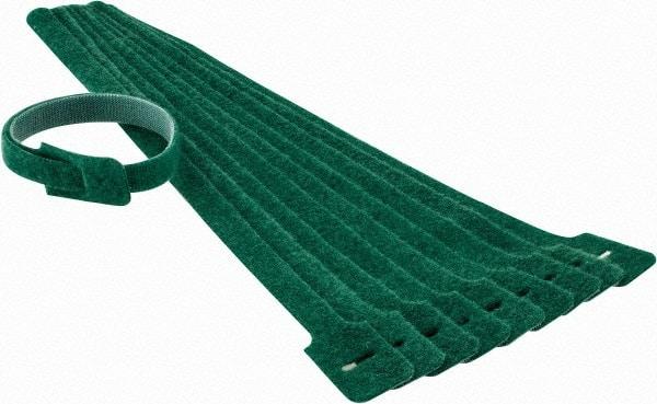 SpeedTech - 13" Long Green Nylon & Polyethylene Mountable Cable Tie - 40 Lb Tensile Strength, 3-1/4" Max Bundle Diam - Best Tool & Supply