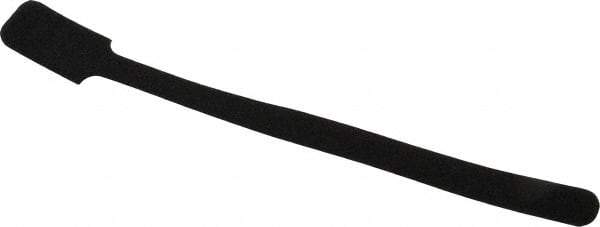 SpeedTech - 9" Long Black Nylon & Polyethylene Mountable Cable Tie - 40 Lb Tensile Strength, 2" Max Bundle Diam - Best Tool & Supply