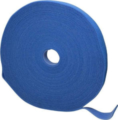 SpeedTech - 75' Long Blue Nylon & Polyethylene Hook & Loop Strap - 50 Lb Tensile Strength - Best Tool & Supply