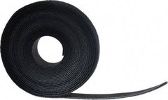 SpeedTech - 15' Long Black Nylon & Polyethylene Hook & Loop Strap - 50 Lb Tensile Strength - Best Tool & Supply