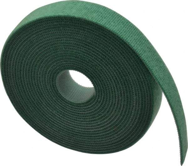 SpeedTech - 15' Long Green Nylon & Polyethylene Hook & Loop Strap - 50 Lb Tensile Strength - Best Tool & Supply