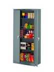 36"W x 18"D x 78"H Storage Cabinet, Welded Set Up, with 4 Adj. Shelves, Levelers, - Best Tool & Supply