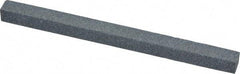 Grier Abrasives - Square, Silicone Carbide, Finishing Stick - 4" Long x 1/4" Wide x 1/4" Thick, 3/32" Diam x 1-1/2" Long Shank, Medium Grade - Best Tool & Supply