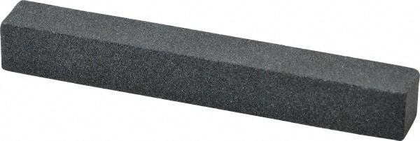 Grier Abrasives - Square, Silicone Carbide, Finishing Stick - 4" Long x 1/2" Wide x 1/2" Thick, 3/32" Diam x 1-1/2" Long Shank, Coarse Grade - Best Tool & Supply