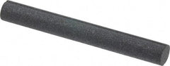 Grier Abrasives - Round, Silicone Carbide, Finishing Stick - 4" Long x 1/2" Width, 3/32" Diam x 1-1/2" Long Shank, Coarse Grade - Best Tool & Supply