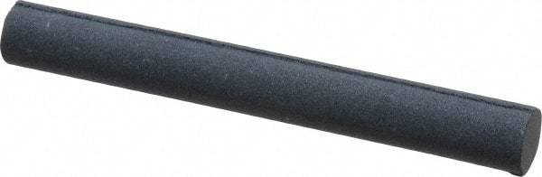 Grier Abrasives - Round, Silicone Carbide, Finishing Stick - 4" Long x 1/2" Width, 3/32" Diam x 1-1/2" Long Shank, Fine Grade - Best Tool & Supply