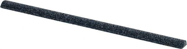 Grier Abrasives - Half Round, Aluminum Oxide, Finishing Stick - 4" Long x 1/4" Width, 3/32" Diam x 1-1/2" Long Shank, Coarse Grade - Best Tool & Supply