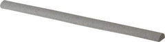 Grier Abrasives - Half Round, Aluminum Oxide, Finishing Stick - 4" Long x 1/4" Width, 3/32" Diam x 1-1/2" Long Shank, Fine Grade - Best Tool & Supply