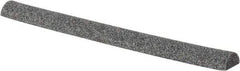 Grier Abrasives - Half Round, Aluminum Oxide, Finishing Stick - 4" Long x 3/8" Width, 3/32" Diam x 1-1/2" Long Shank, Coarse Grade - Best Tool & Supply