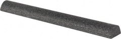 Grier Abrasives - Half Round, Aluminum Oxide, Finishing Stick - 4" Long x 1/2" Width, 3/32" Diam x 1-1/2" Long Shank, Medium Grade - Best Tool & Supply