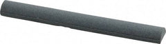 Grier Abrasives - Half Round, Aluminum Oxide, Finishing Stick - 4" Long x 1/2" Width, 3/32" Diam x 1-1/2" Long Shank, Fine Grade - Best Tool & Supply