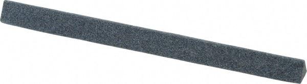 Grier Abrasives - Three Square, Aluminum Oxide, Finishing Stick - 4" Long x 1/4" Width, 3/32" Diam x 1-1/2" Long Shank, Medium Grade - Best Tool & Supply