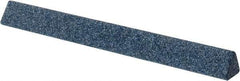 Grier Abrasives - Three Square, Aluminum Oxide, Finishing Stick - 4" Long x 3/8" Width, 3/32" Diam x 1-1/2" Long Shank, Coarse Grade - Best Tool & Supply