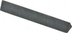 Grier Abrasives - Three Square, Aluminum Oxide, Finishing Stick - 4" Long x 1/2" Width, 3/32" Diam x 1-1/2" Long Shank, Medium Grade - Best Tool & Supply