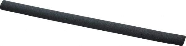 Grier Abrasives - Half Round, Silicone Carbide, Finishing Stick - 4" Long x 1/4" Width, 3/32" Diam x 1-1/2" Long Shank, Fine Grade - Best Tool & Supply