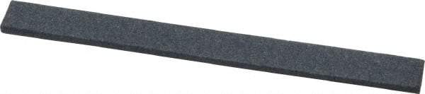 Grier Abrasives - Half Round, Silicone Carbide, Finishing Stick - 4" Long x 3/8" Width, 3/32" Diam x 1-1/2" Long Shank, Medium Grade - Best Tool & Supply