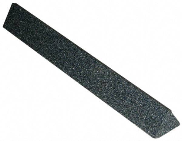 Grier Abrasives - Three Square, Silicone Carbide, Finishing Stick - 4" Long x 1/4" Width, 3/32" Diam x 1-1/2" Long Shank, Coarse Grade - Best Tool & Supply