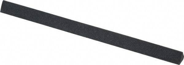 Grier Abrasives - Three Square, Silicone Carbide, Finishing Stick - 4" Long x 1/4" Width, 3/32" Diam x 1-1/2" Long Shank, Fine Grade - Best Tool & Supply