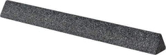 Grier Abrasives - Three Square, Silicone Carbide, Finishing Stick - 4" Long x 3/8" Width, 3/32" Diam x 1-1/2" Long Shank, Coarse Grade - Best Tool & Supply