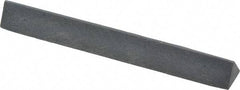 Grier Abrasives - Three Square, Silicone Carbide, Finishing Stick - 4" Long x 3/8" Width, 3/32" Diam x 1-1/2" Long Shank, Fine Grade - Best Tool & Supply