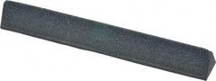 Grier Abrasives - Three Square, Silicone Carbide, Finishing Stick - 4" Long x 1/2" Width, 3/32" Diam x 1-1/2" Long Shank, Medium Grade - Best Tool & Supply