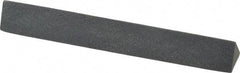 Grier Abrasives - Three Square, Silicone Carbide, Finishing Stick - 4" Long x 1/2" Width, 3/32" Diam x 1-1/2" Long Shank, Fine Grade - Best Tool & Supply