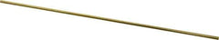 Made in USA - 5/32 Inch Diameter x 1 Ft. Long, Brass Round Rod - Alloy 260 - Best Tool & Supply