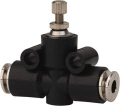 PRO-SOURCE - 5/32" Tube OD Inline Flow Control Valve - 0 to 113.76 psi & Techno Polymer, Brass, Steel Material - Best Tool & Supply