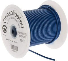 Made in USA - 18 AWG, 16 Strand, 100' OAL, Tinned Copper Hook Up Wire - Blue PVC Jacket, 0.106" Diam - Best Tool & Supply