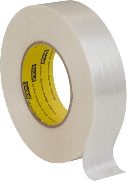 3M - 3" x 60 Yd Clear Rubber Adhesive Packaging Tape - Polyester Film Backing, 7 mil Thick, 380 Lb Tensile Strength, Series 8919MSR - Best Tool & Supply