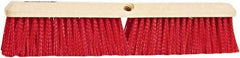 PRO-SOURCE - 24" General Purpose Polypropylene Push Broom - 3" Bristle Length, Plastic Block, Threaded Handle Connection, Handle Sold Separately - Best Tool & Supply